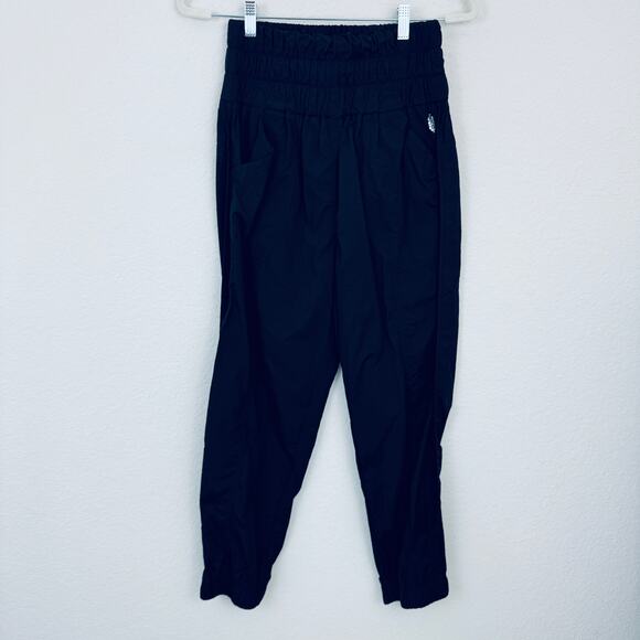 Free People Movement Womens The Way Home Jogger Pants Size M Warmup Black - Picture 1 of 10